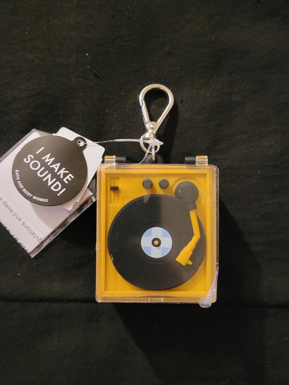 Bath & Body Works Yellow Record Player Pocketbac Holder